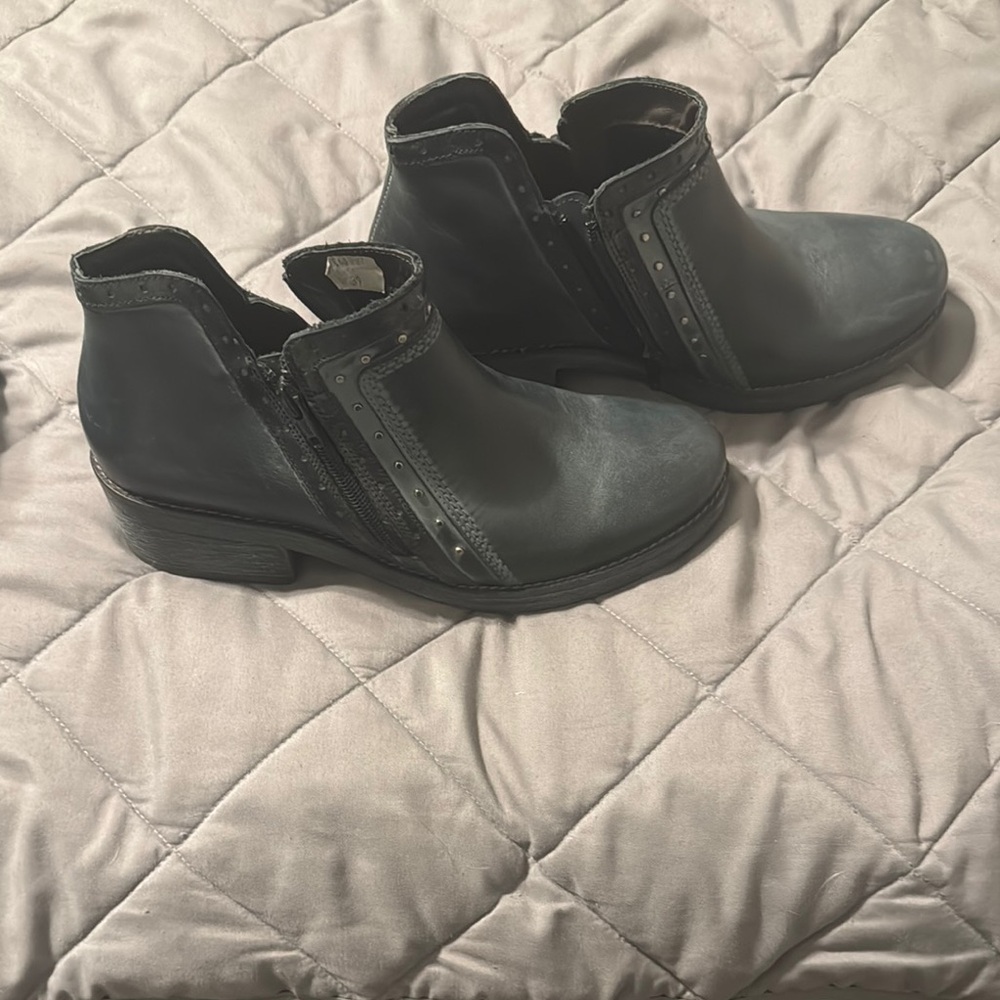 NAOT Stylish Black Ankle Boots with Studded Detail